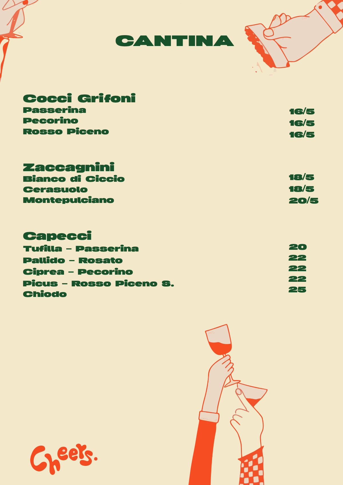 Aperitivo — cantina, vini fermi