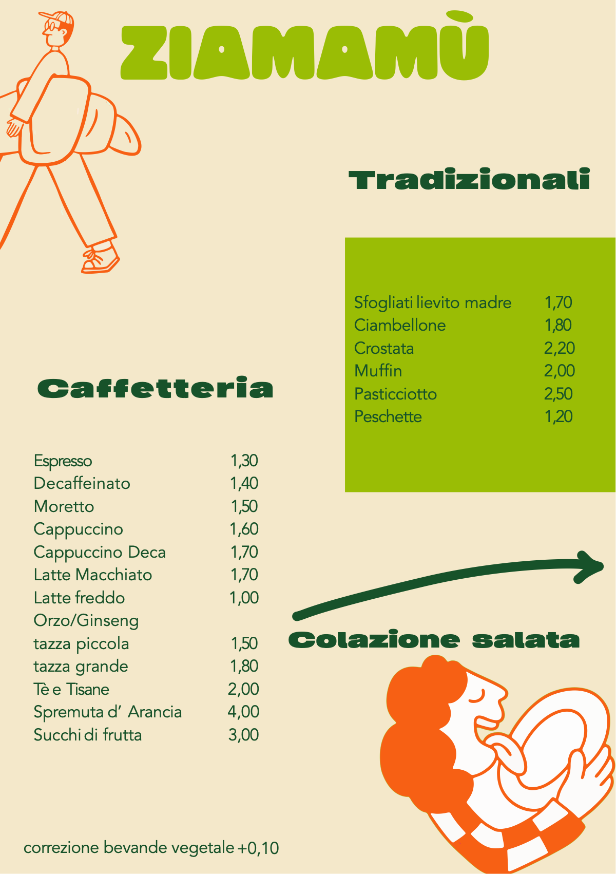 Colazione — caffetteria e sfogliati